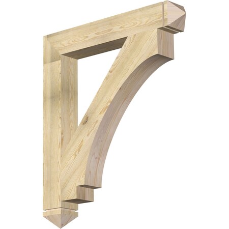 Ekena Millwork Imperial Arts & Crafts Rough Sawn Bracket, Douglas Fir, 6"W x 42"D x 48"H BKT06X42X48IMP03RDF
